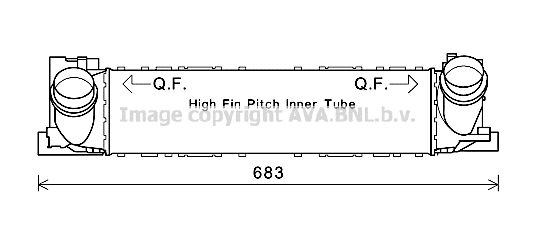 AVA QUALITY COOLING Starpdzesētājs BW4467